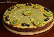 Zdravý matcha cheescake